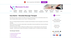 Desktop Screenshot of mymassageclinic.com.au